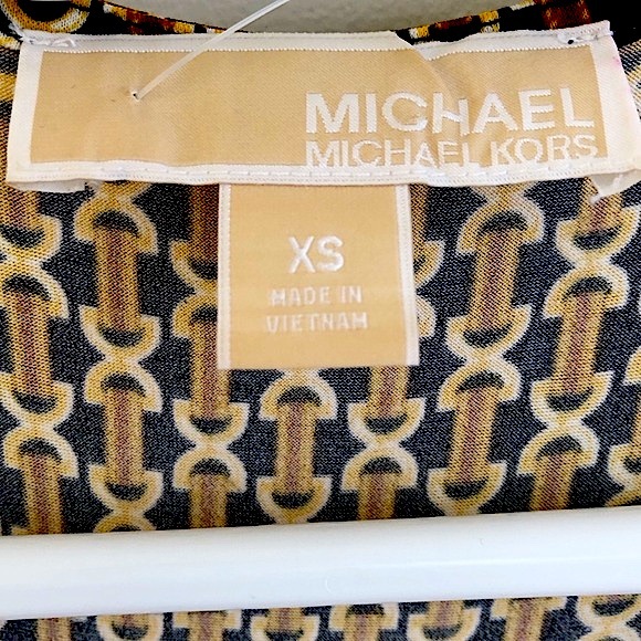 Michael Kors Equestrian Belt Buckle Print Wrap Dress Size XS - Picture 4 of 9